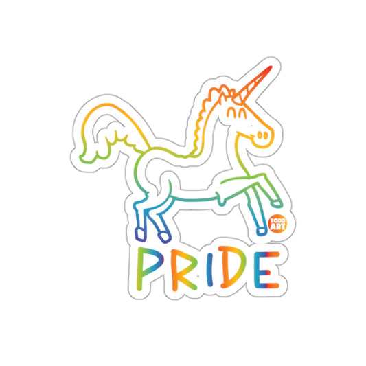 Rainbow Pride Unicorn Sticker LGBTQ+ Pride Support