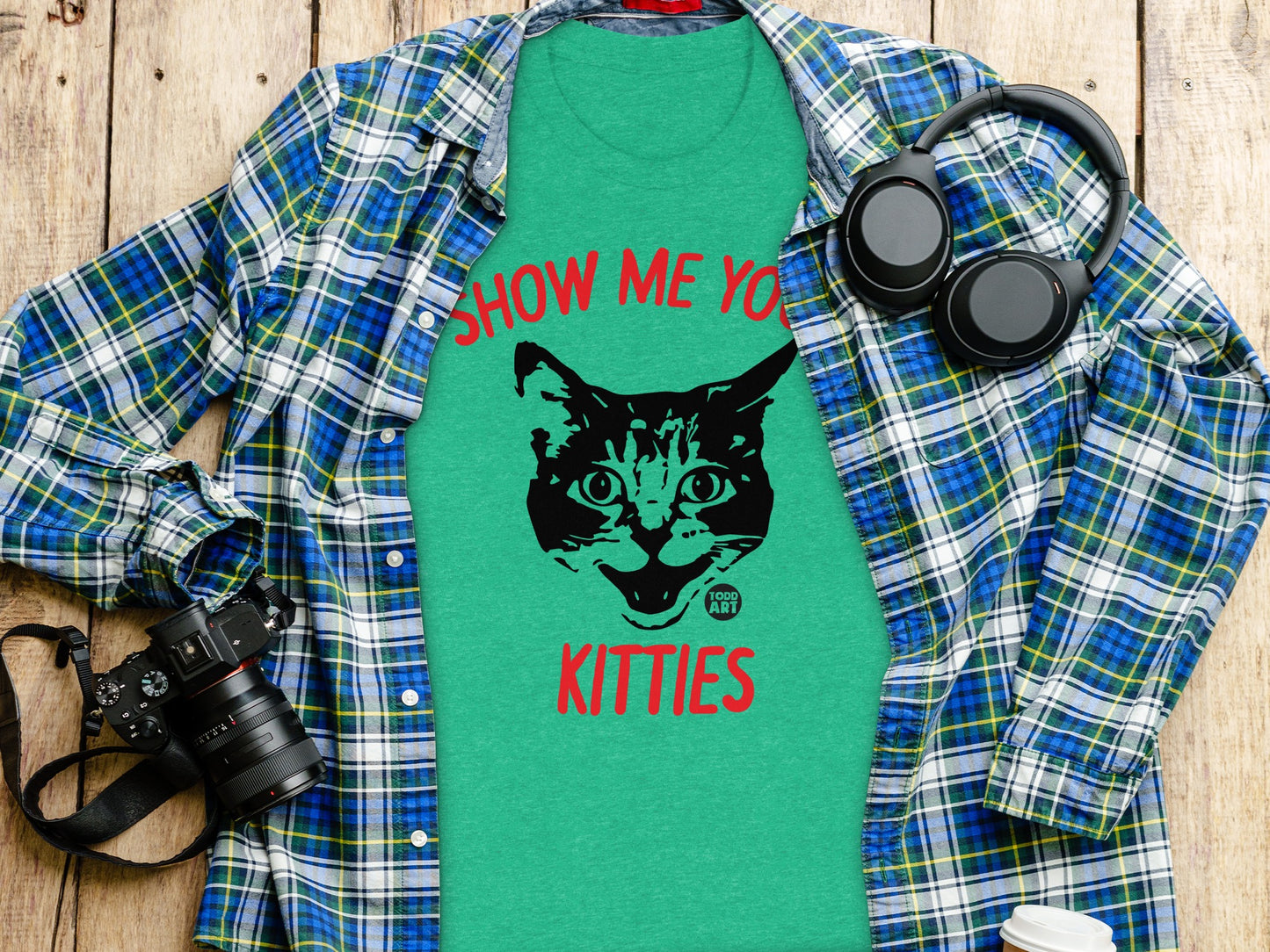 Show Me Your Kitties Graphic Tee Shirt