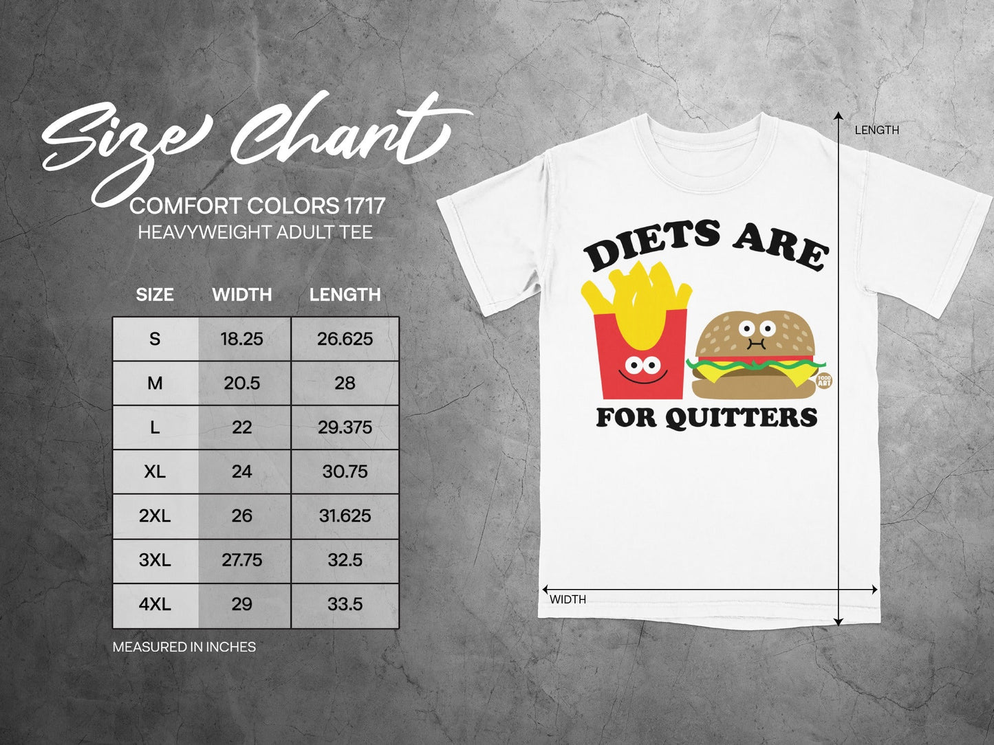Diets Are For Quitters Funny T-Shirt Product for Sale