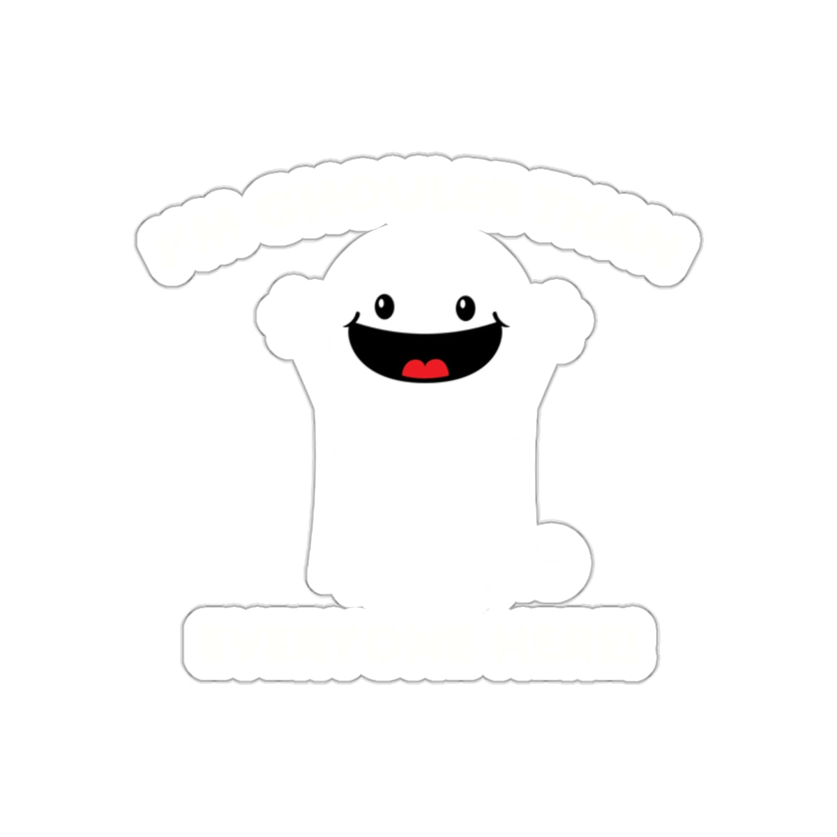 Happy Cloud Cartoon Decal for Laptops and Notebooks