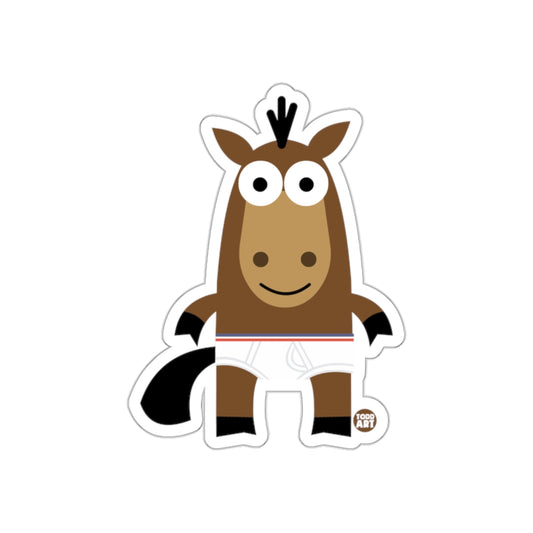 Cartoon Horse Character with Big Eyes Sticker