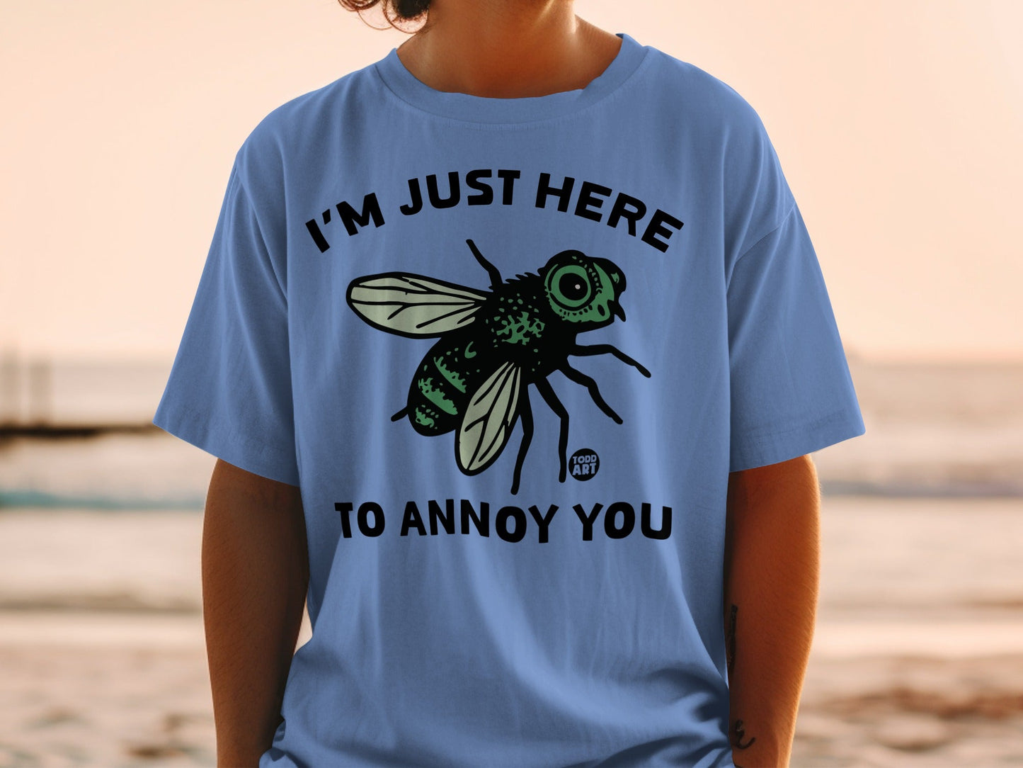 I'm Just Here To Annoy You Funny Insect Graphic Shirt