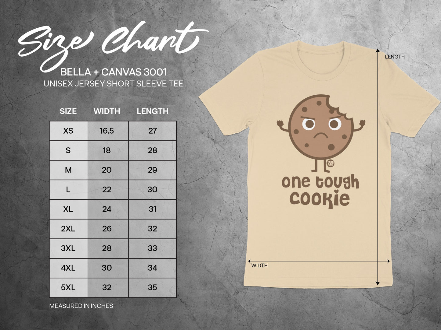 One Tough Cookie Graphic Unisex Jersey Short Sleeve Tee