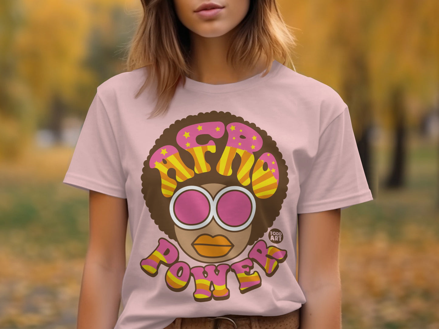 Trendy Afro Power Graphic Tee for Bold Expressions