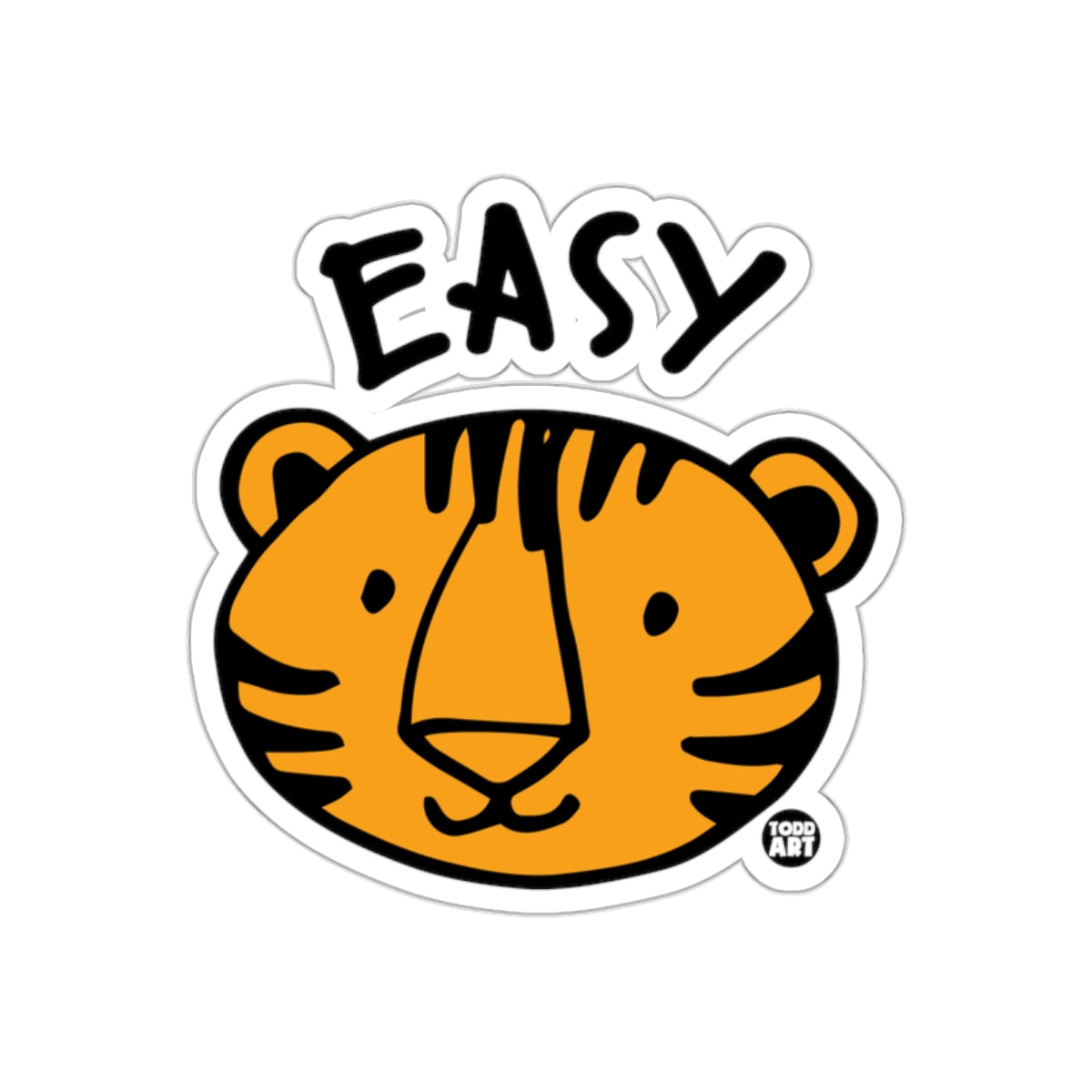 Easy Tiger Todd Art Cartoon Sticker Graphic på