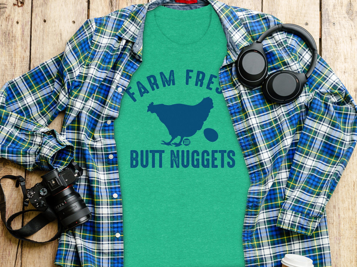 Farm Fresh Butt Nuggets Graphic Tee Shirt product