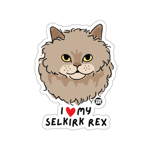 I Love My Selkirk Rex Sticker Cat Lover Gift Product