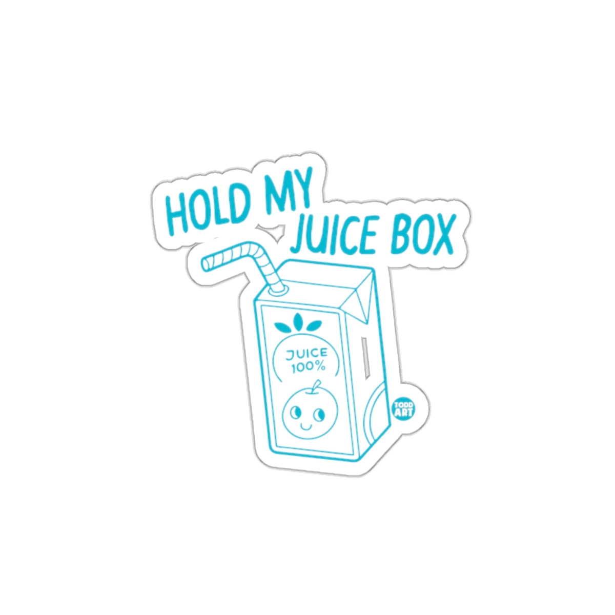 Hold My Juice Box Cute Juice Cartoon Sticker