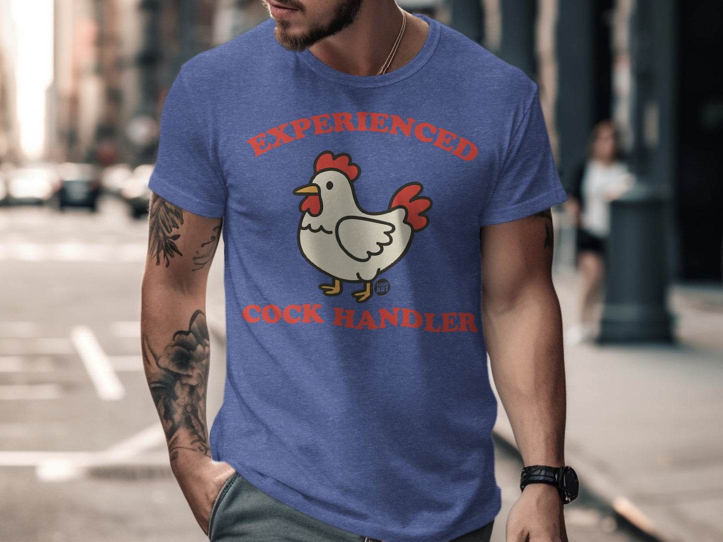 Experienced Cock Handler Men's T-shirt Funny Graphic Tee