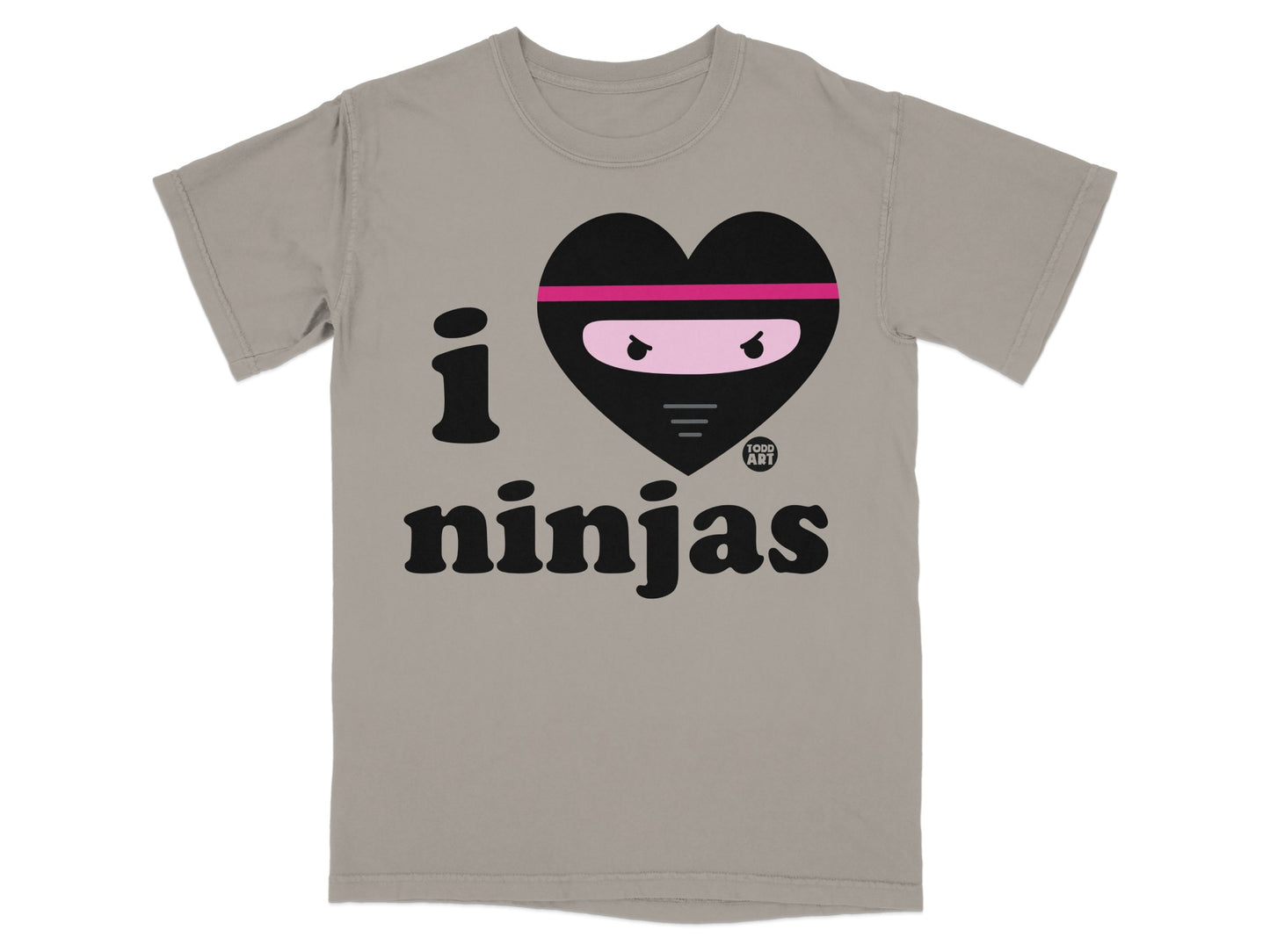 I Heart Ninjas Graphic Tee Fun Lovers Gift Shirt