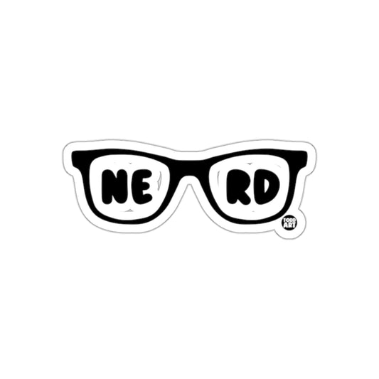 Nerd Glasses with NE RD text Todd Art Stickers
