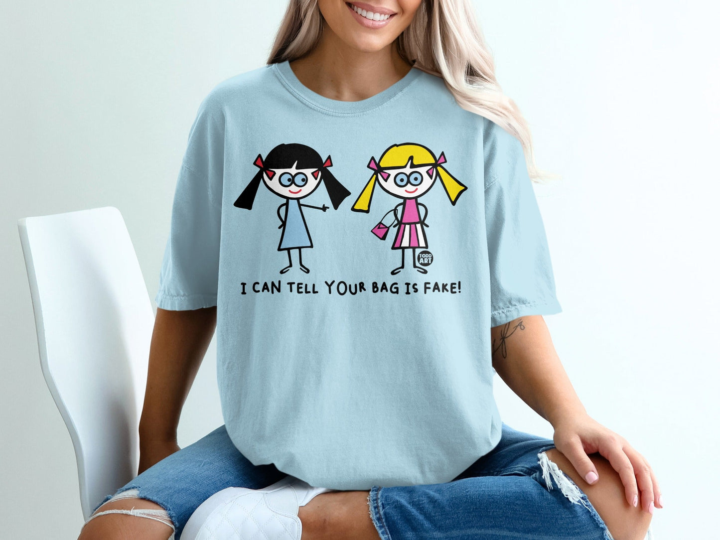 I Can Tell Your Bag Is Fake Graphic Tee Fashion Top
