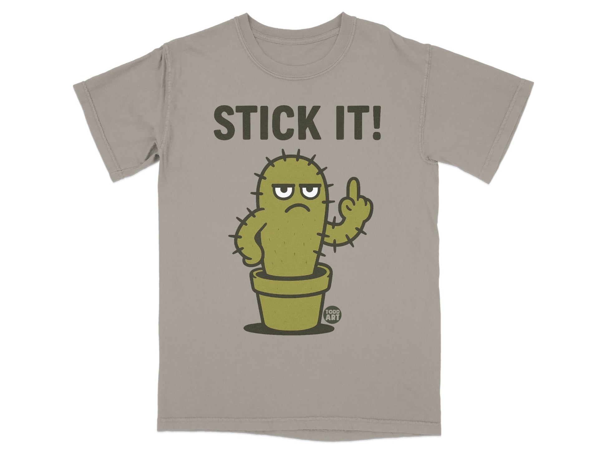Stick It Angry Cactus Graphic T-Shirt