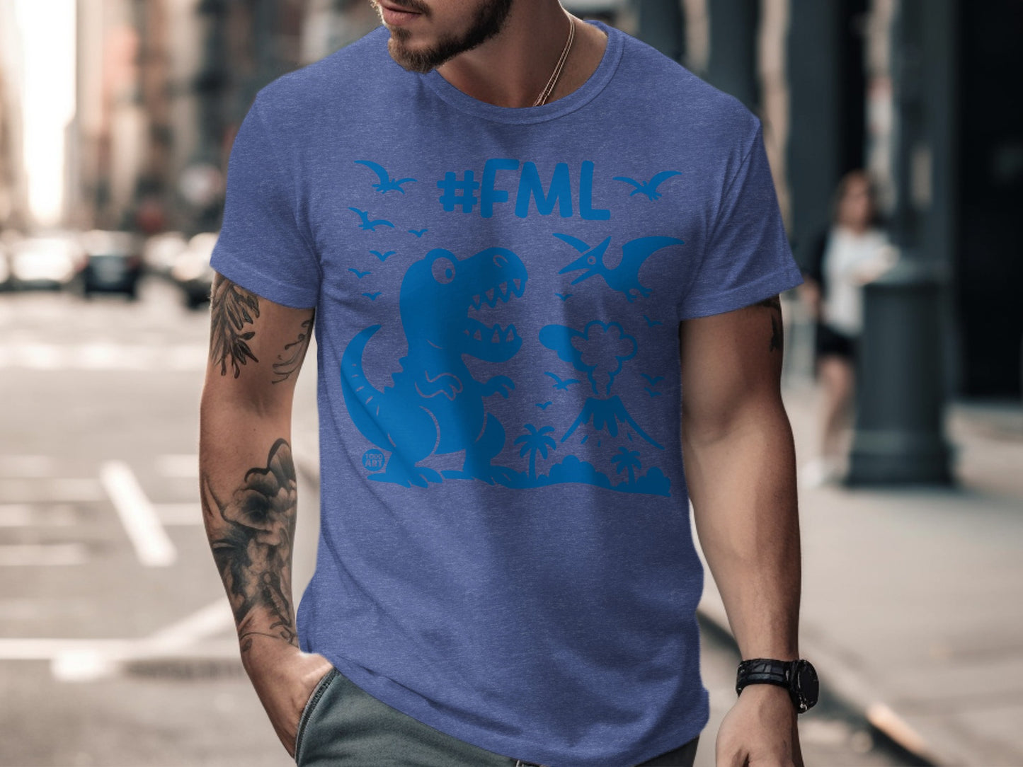 Dinosaur Graphic T-Shirt with Hashtag Design product