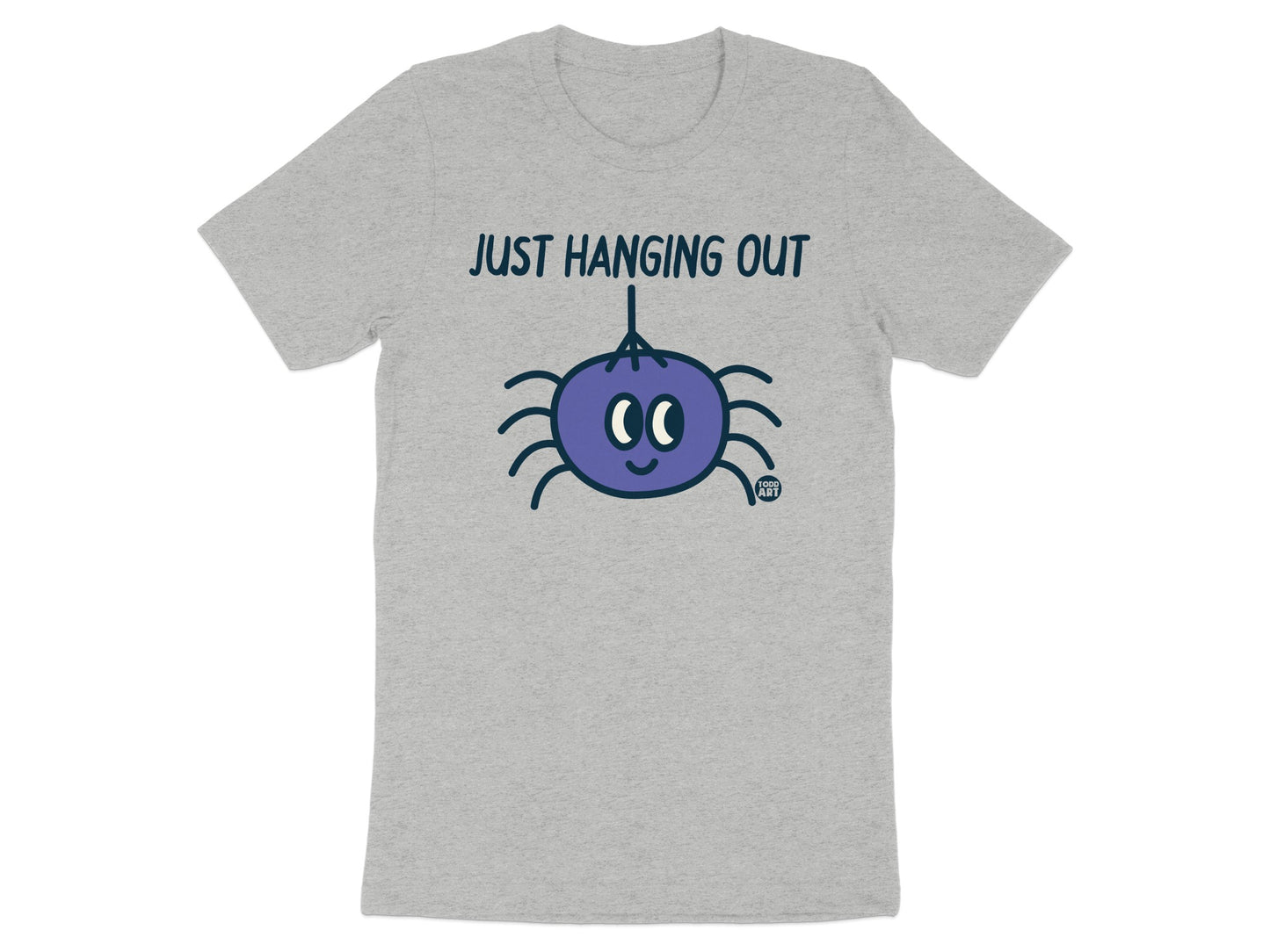 Just Hanging Out Cute Cartoon Spider T-Shirt