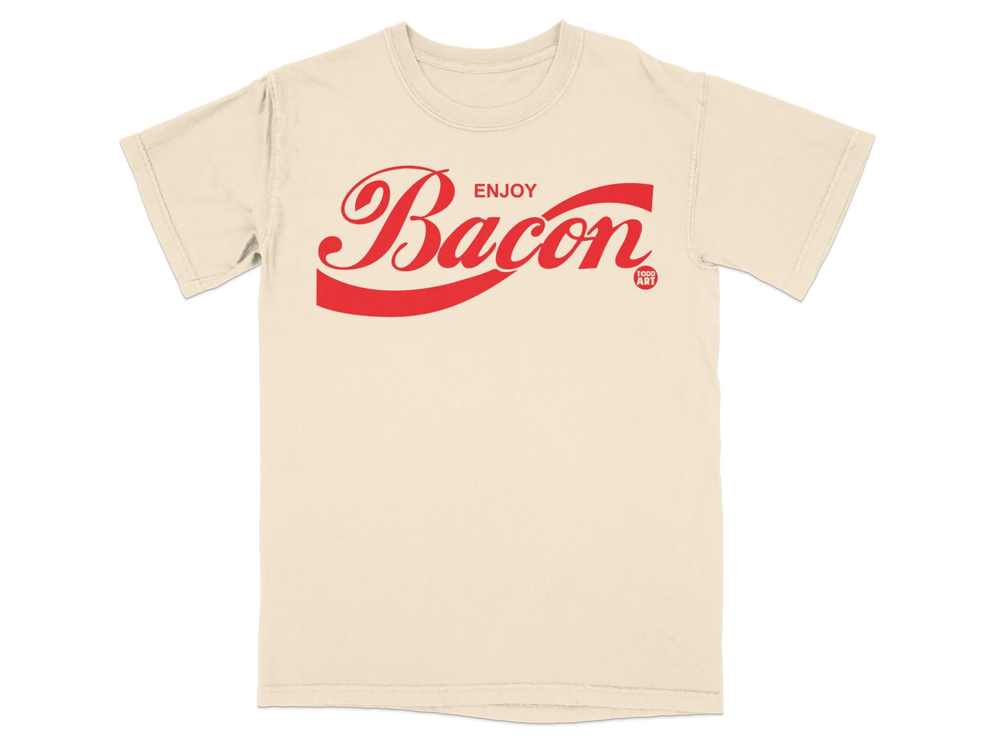 Enjoy Bacon Graphic Design T-shirt for Fun and Style