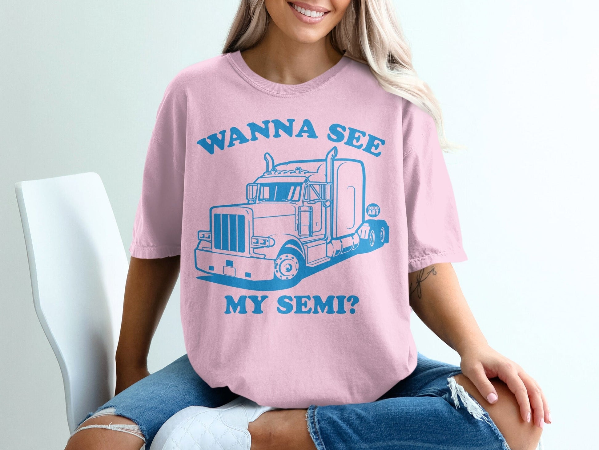 Wanna See My Semi Graphic Tee Shirt Design