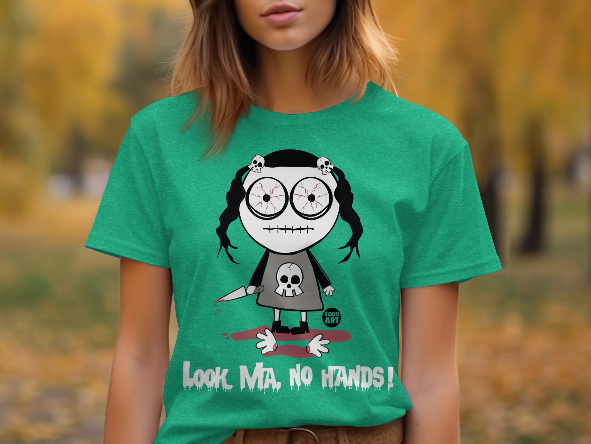 Look Ma No Hands Graphic Tee with Cool Design