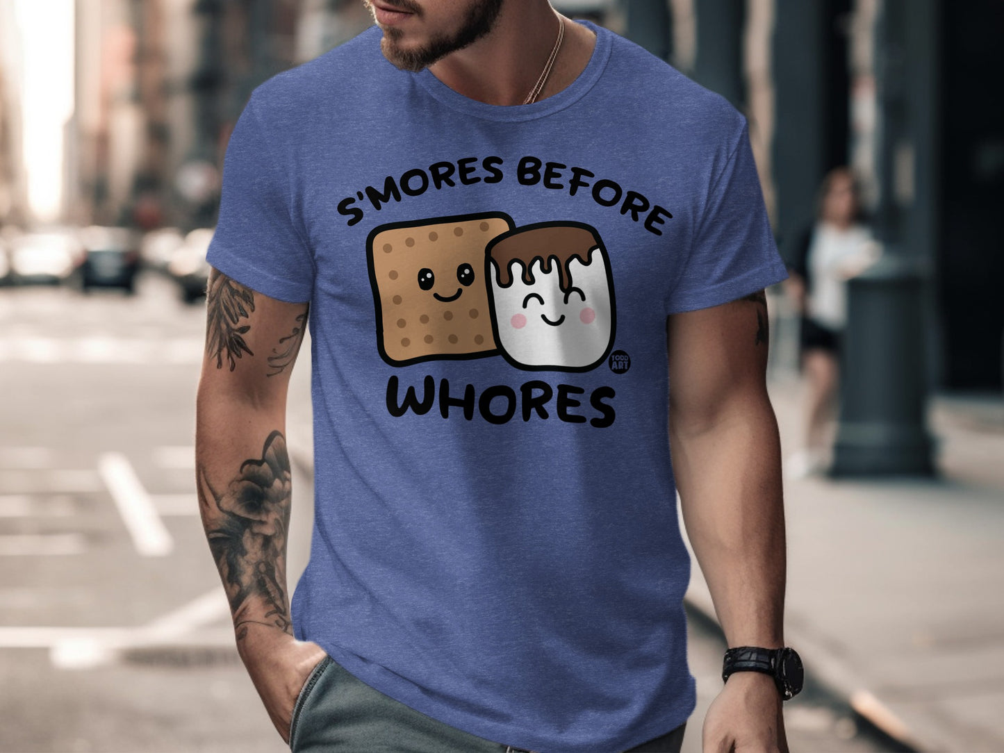 S'mores Before Whores Funny Graphic Tee for Men