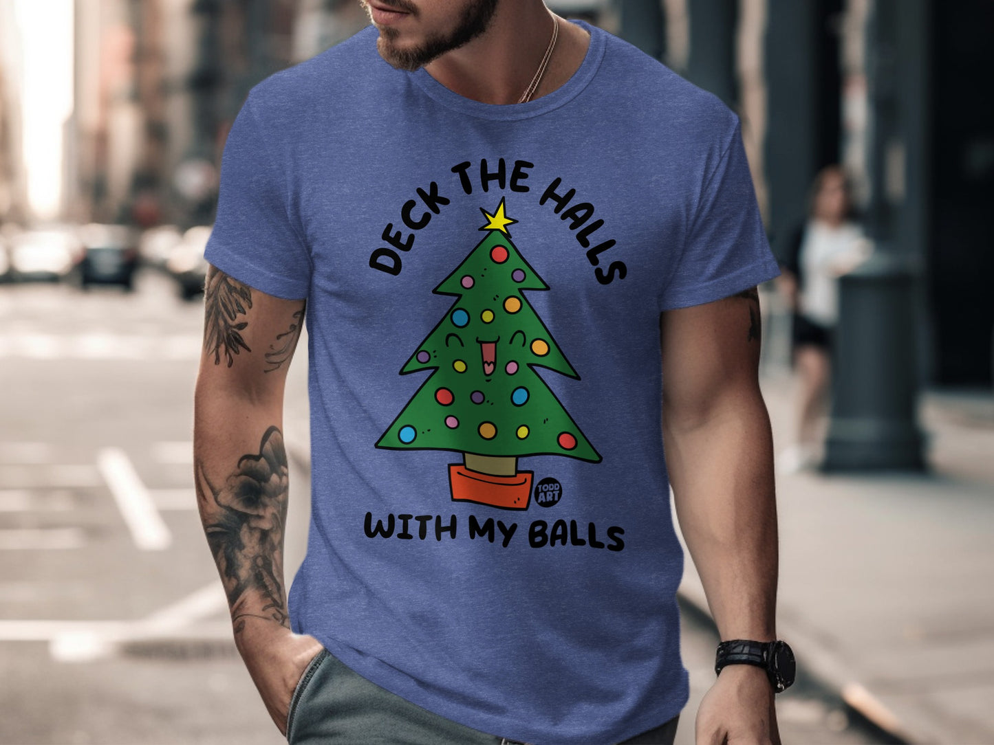 Deck The Halls With My Balls Funny T-shirt product type