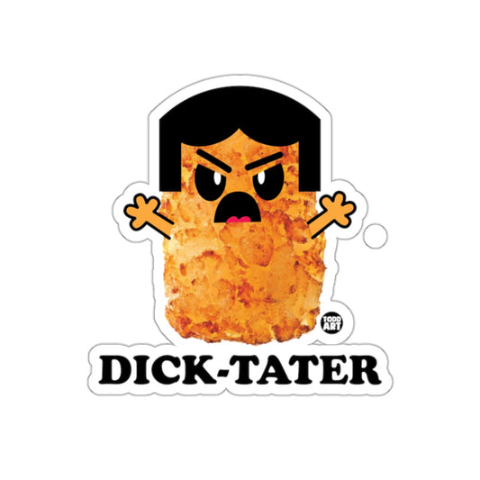 Angry Potato Character Dick-Tater Funny Sticker