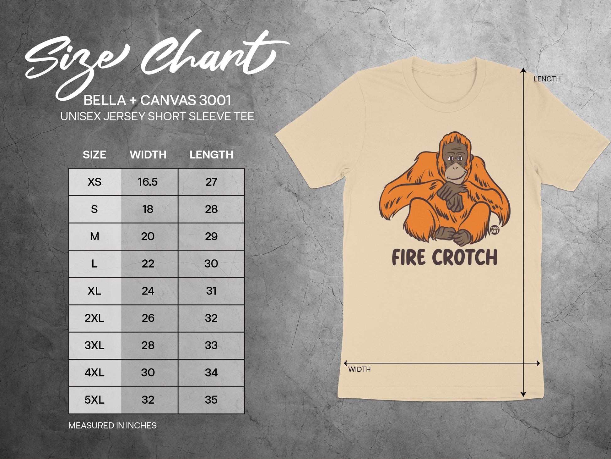 Fire Crotch Graphic Design Unisex Jersey Short Sleeve Tee product