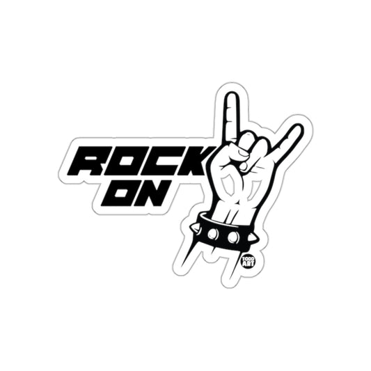 Rock On Hand Sign Stylish Design Graphic sticker