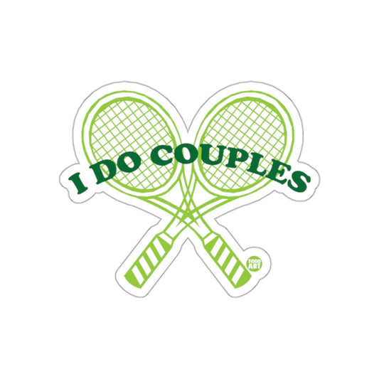 I DO COUPLES Tennis Racquet Graphic Design Stickers