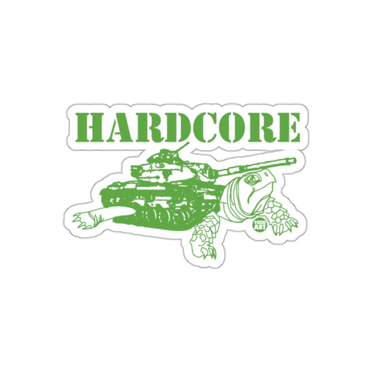 Hardcore Turtle Tank Design Sticker