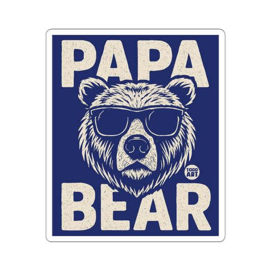 Cool Papa Bear with Sunglasses Graphic Poster Print
