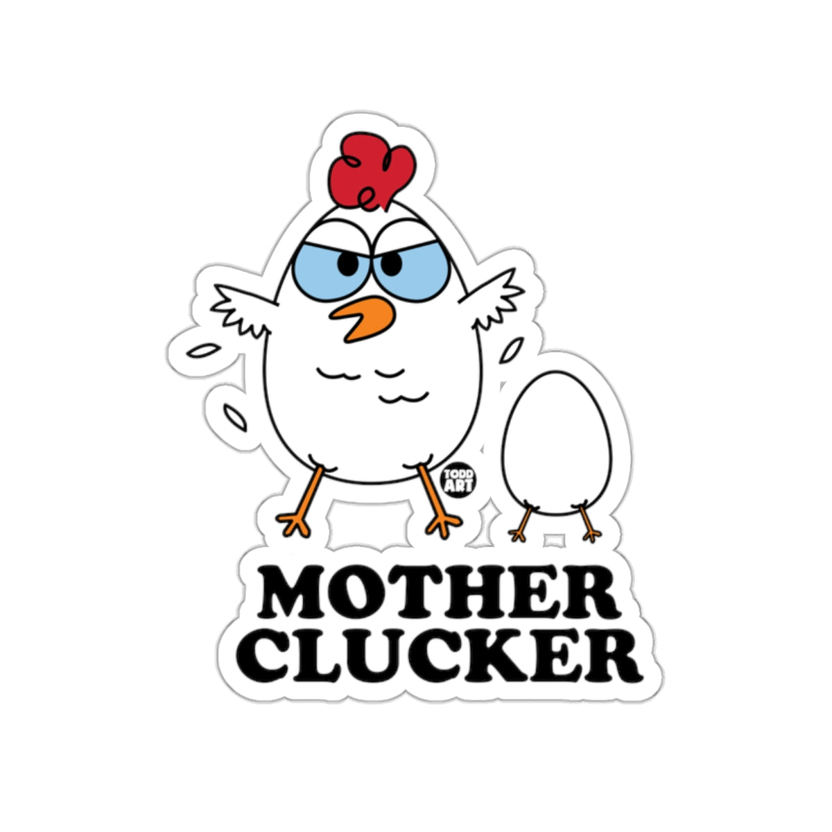 Mother Clucker Funny Chicken Sticker product type