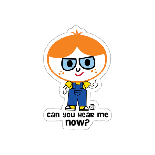 Cartoon Redhead Todd Hart Can You Hear Me Now Stickers
