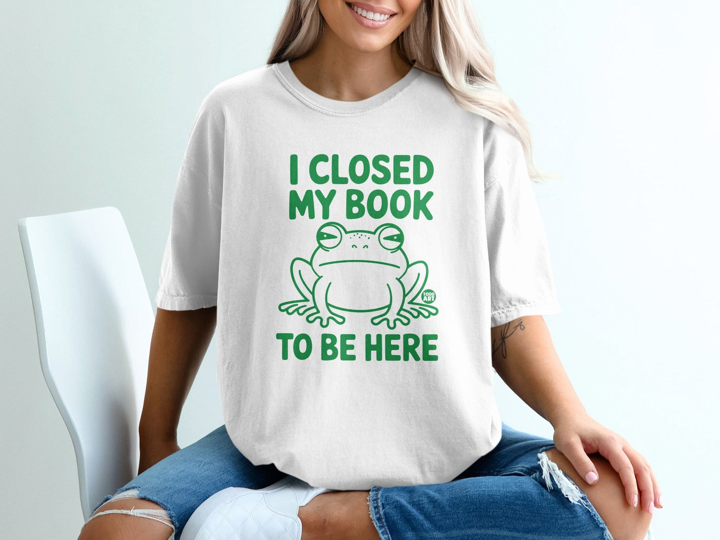 I Closed My Book To Be Here Graphic Tee