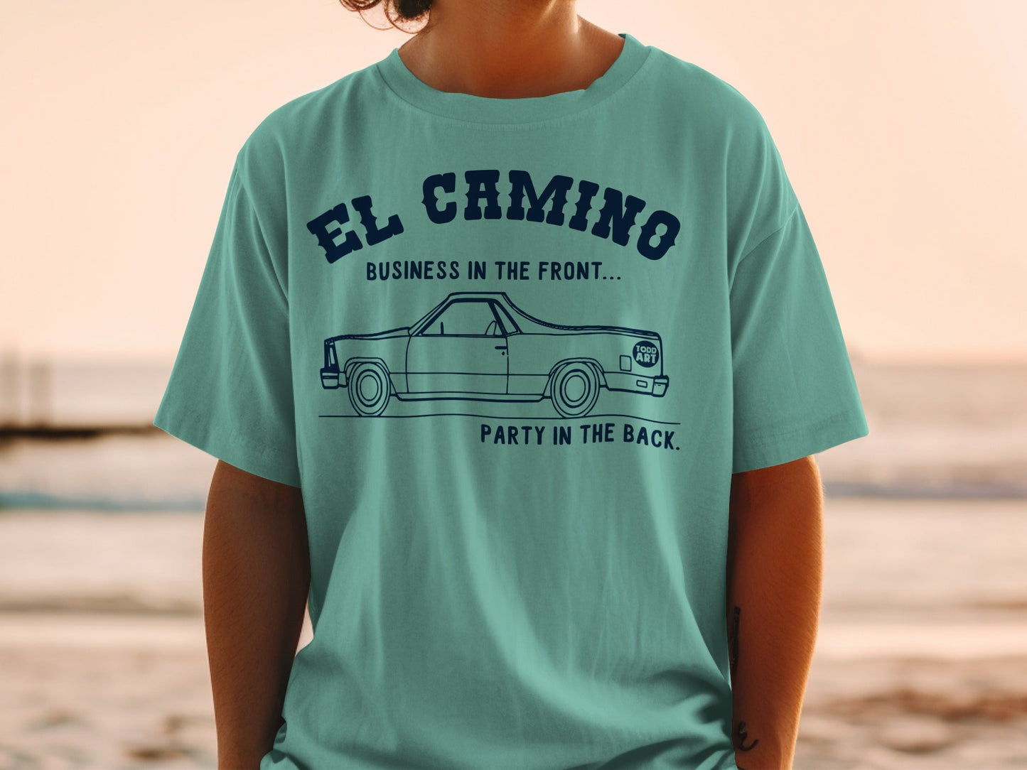 El Camino Business Party Car Graphic T-shirt