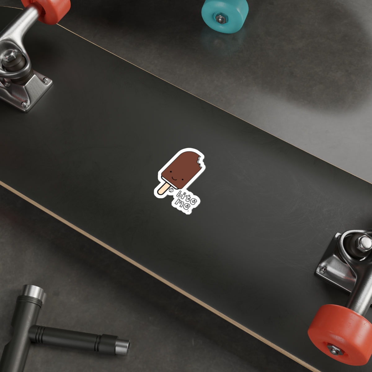 Cute Chocolate Popsicle Sticker for Skateboard Product