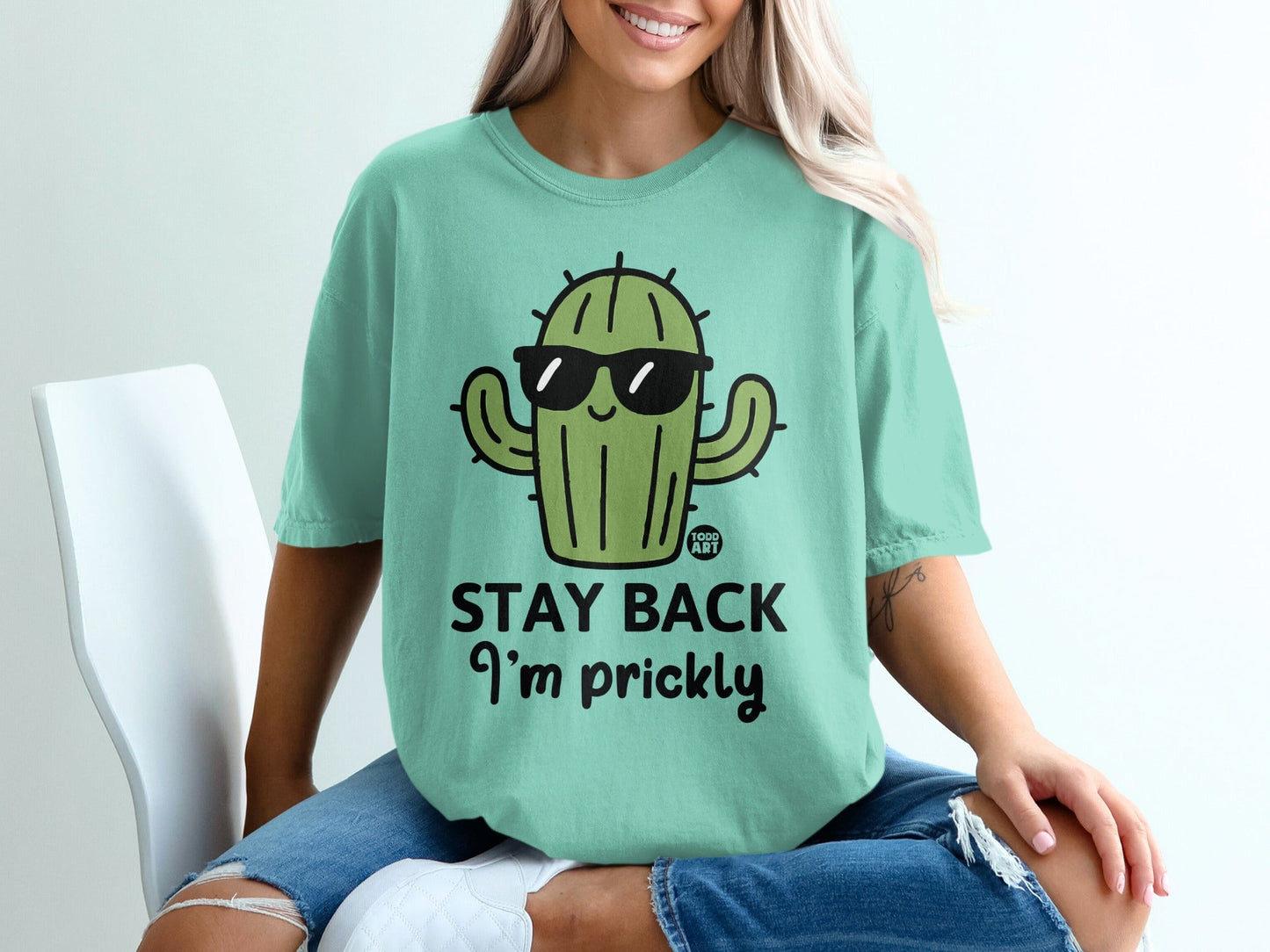 Stay Back I'm Prickly Cute Cactus T-shirt