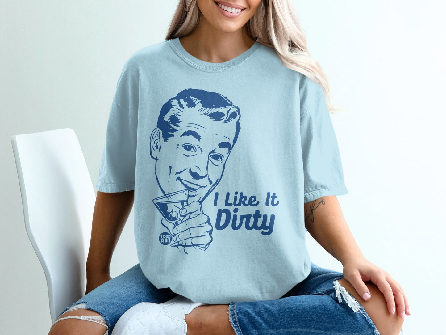 I Like It Dirty Vintage Style Graphic T-Shirt