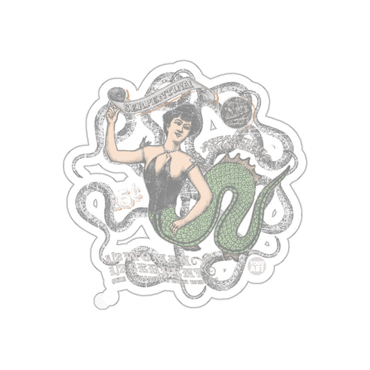 Vintage Serpentina Woman Sticker Retro Artwork Design
