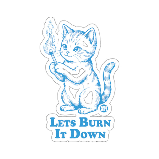 Mischievous Blue Kitten Match Lets Burn It Down 