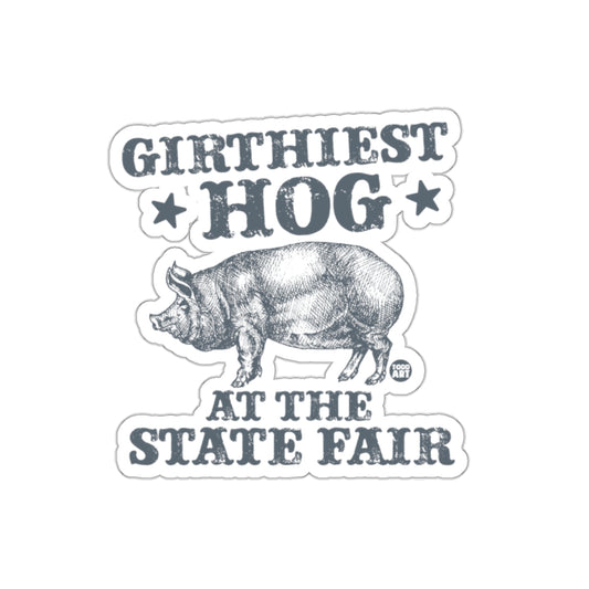 Girthiest Hog At The State Fair Illustration Stickers