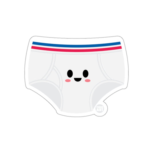 Cute Smiling Cartoon Underwear Sticker for Kids