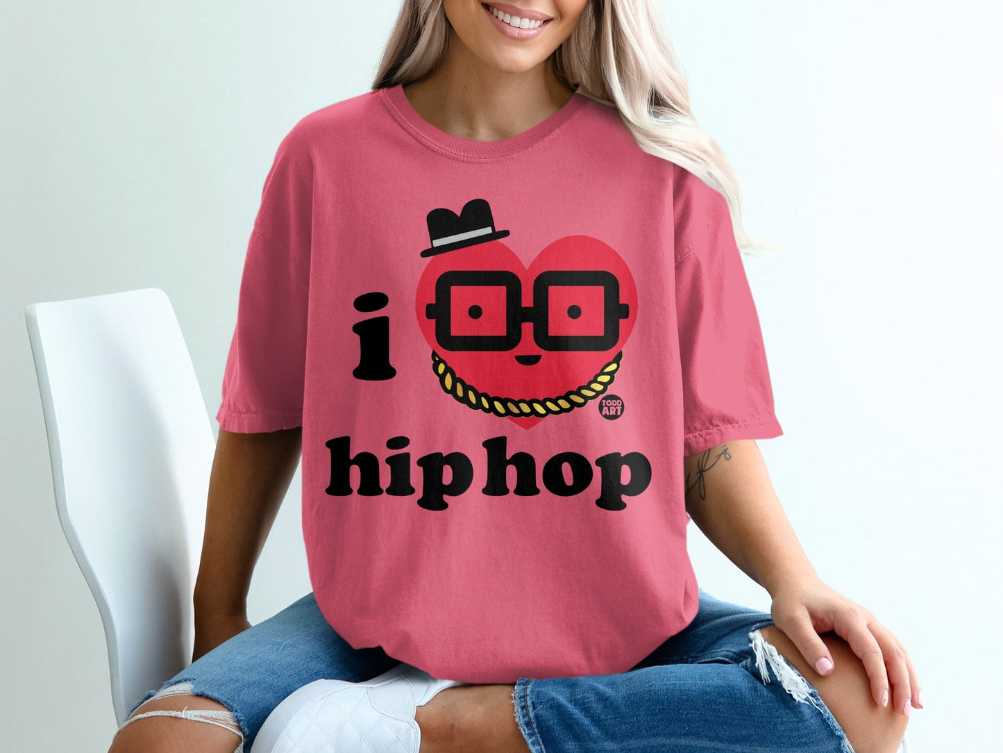 I Love Hip Hop Graphic T-Shirt Urban Style Clothing