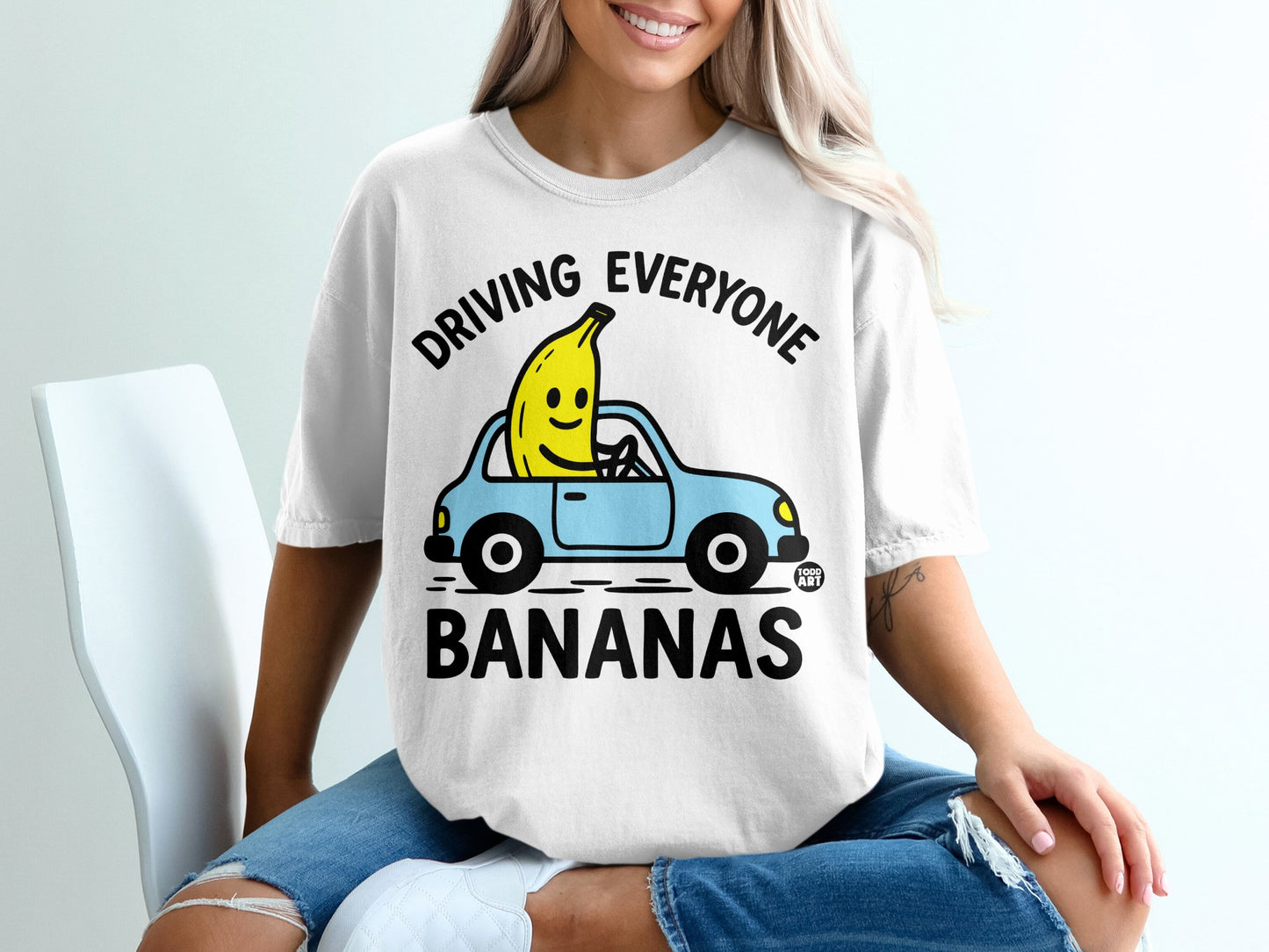 Driving Everyone Bananas Funny Banana Car Graphic product type