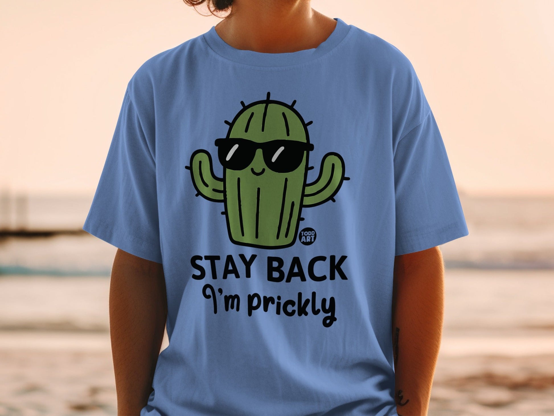 Stay Back I'm Prickly Cactus Graphic Shirt Casual Tee