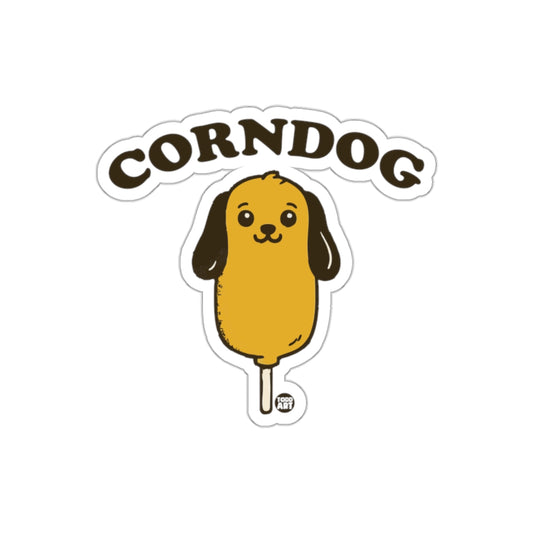 Cute Corndog Puppy Fun Sticker for Laptops and Notebooks