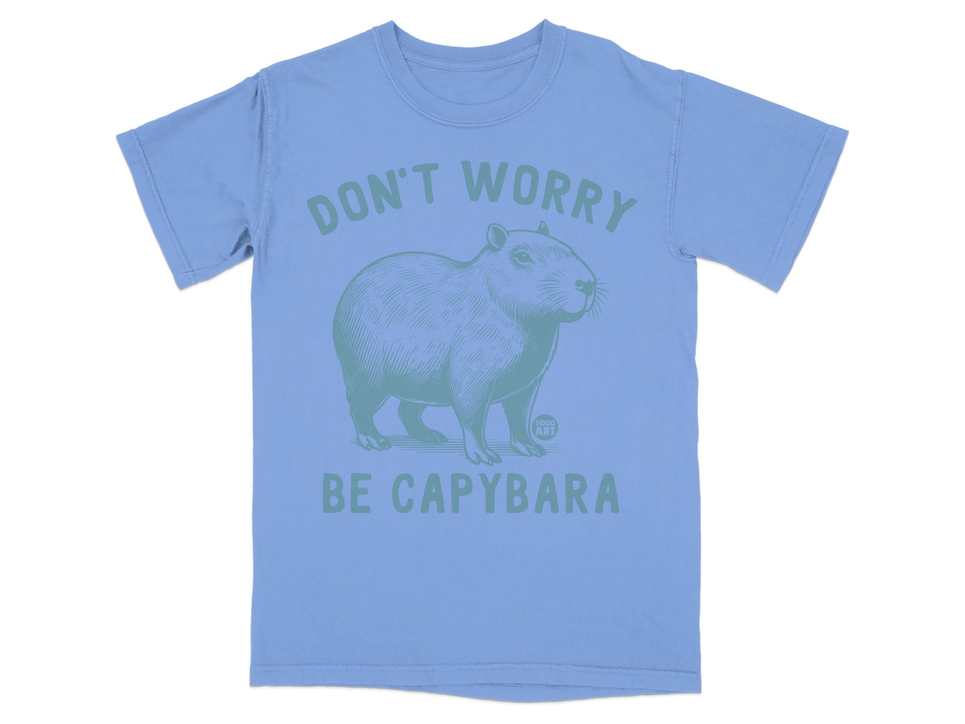 Don't Worry Be Capybara Graphic T-Shirt Gift Idea