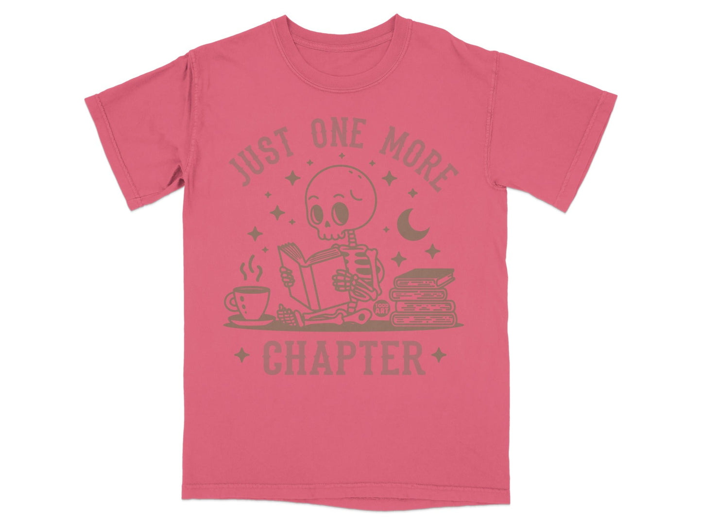 Just One More Chapter Skeleton Reading T-shirt