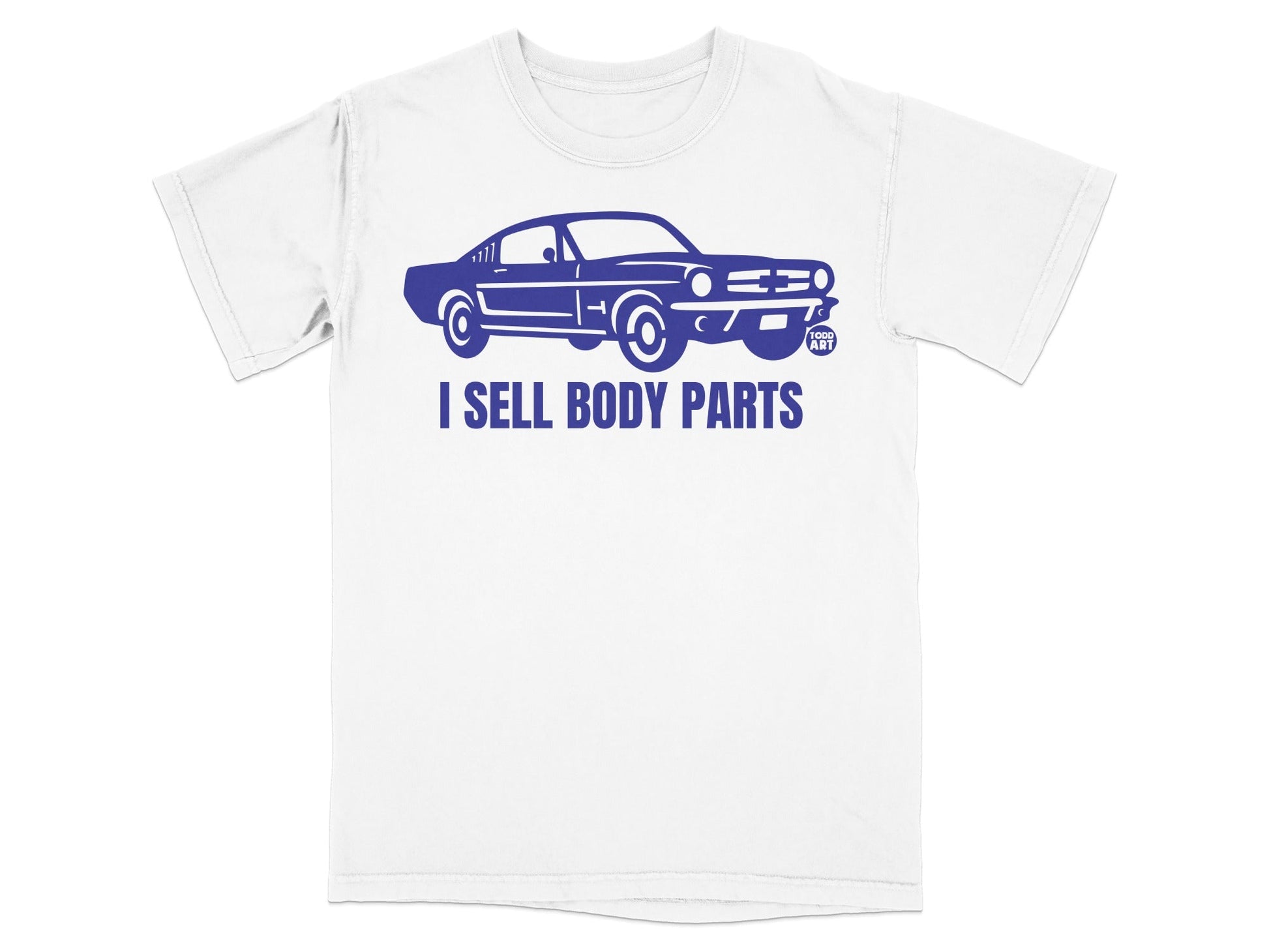I Sell Body Parts Car Graphic T-Shirt Fun Tee