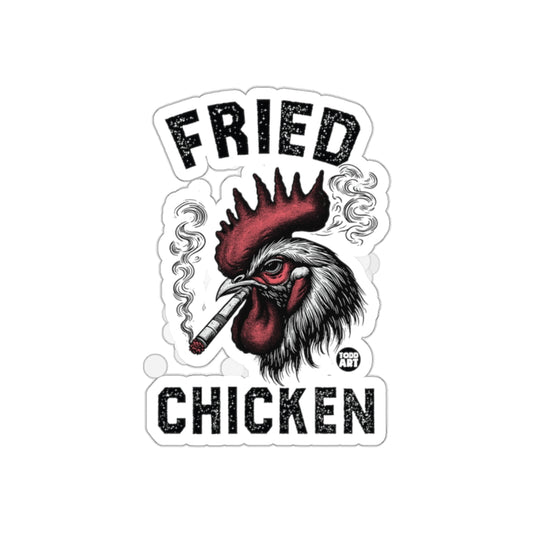 Fried Chicken Smoking Rooster Sticker Funny Art