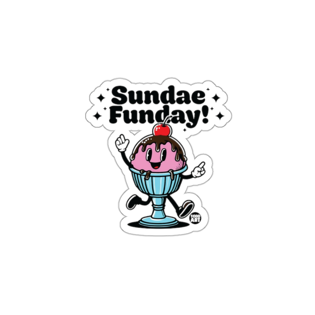 Sundae Funday Ice Cream Sticker Fun Product